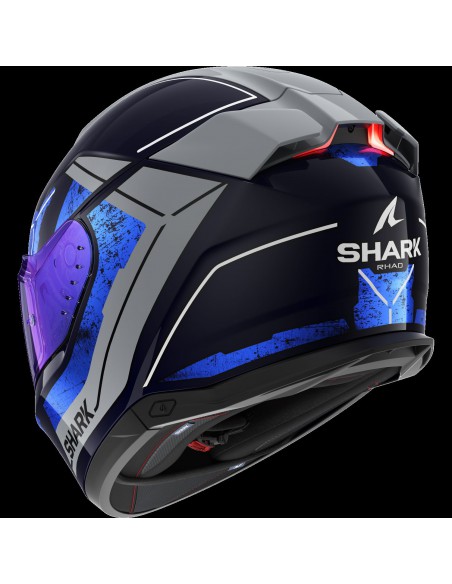 CASCO SHARK SKWAL I3 RHAD BLUE CHROM SILVER