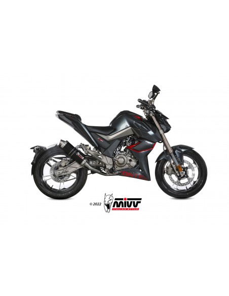 ESCAPE MIVV FULL SYSTEM 1x1 GP BLACK ZONTES ZT 125 U 2021-2024 ESCAPE MIVV FULL SYSTEM 1x1 GP BLACK ZONTES ZT 125 U 2021-2024