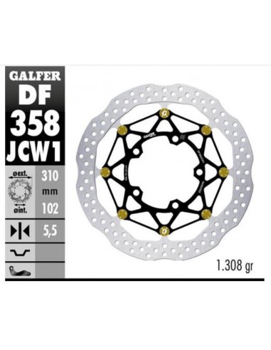 DISCO FRENO WAVE FLOATECH RACING 310X5.5MM DF358JCW1G03 DISCO FRENO WAVE FLOATECH RACING 310X5.5MM DF358JCW1G03