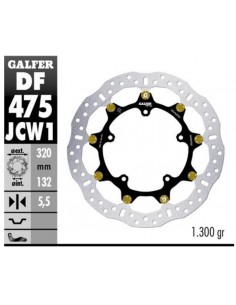 DISCO FRENO WAVE FLOATECH RACING 320X5.5MM DF475JCW1G03