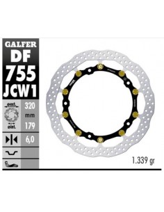 DISCO FRENO WAVE FLOATECH 320X6MM (FRONT) DF755JCW1G03