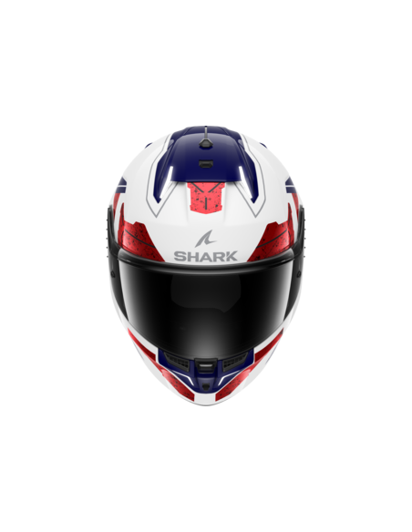 CASCO SHARK SKWAL I3 RHAD WHITE CHROM RED