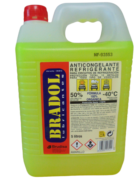 ANTICONGELANTE BRADOL 50% 5L