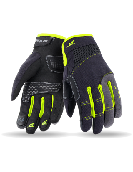 GUANTE SD-C48 URBAN NEGRO-AMARILLO