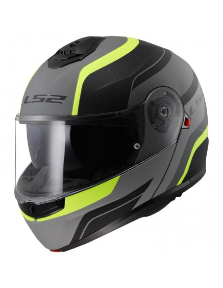 CASCO LS2 FF908 STROBE II MONZA MATT BLACK HI-VIS YELLOW