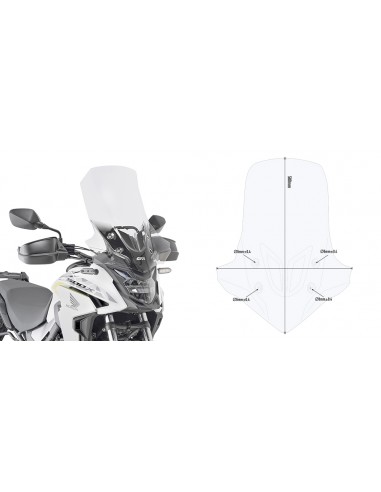 CUPULA GIVI D1171ST HONDA CB 500 X 19- 23