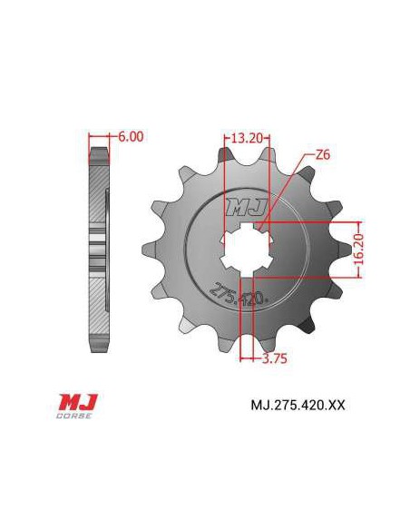 PIÑON 12D. 420 PASOS