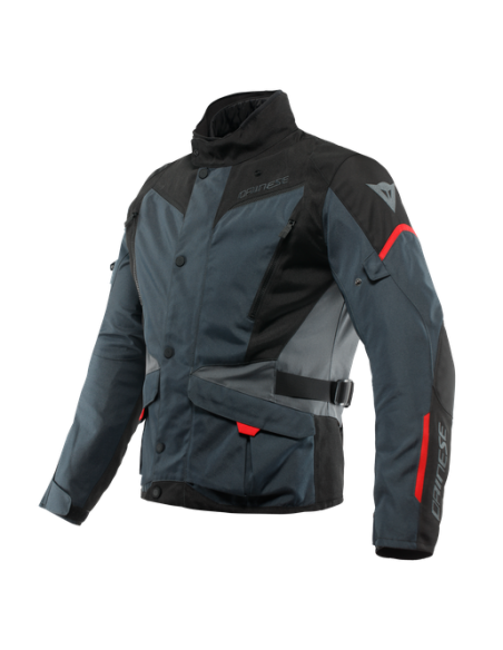 CHAQUETA DAINESE TEMPEST 3 D-DRY EBONY-BLACK-LAVA-RED