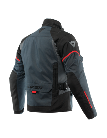 CHAQUETA DAINESE TEMPEST 3 D-DRY EBONY-BLACK-LAVA-RED