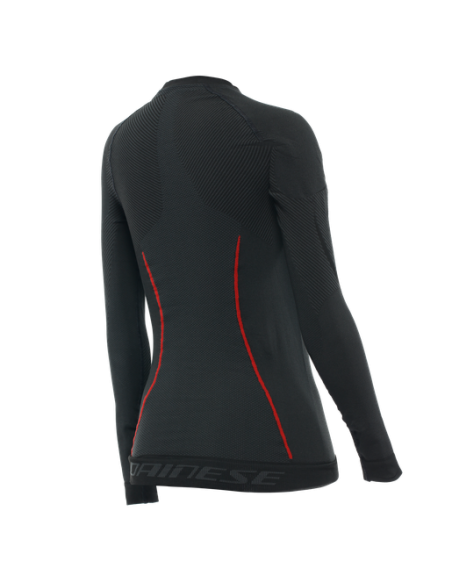 CAMISETA DAINESE THERMO LS LADY NEGRA ROJA