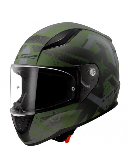 CASCO LS2 FF353 RAPID II THUNDERBIRDS MATT MILITARY GREEN