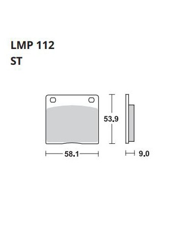 PASTILLA DE FRENO AP RACING LMP 112 ST PASTILLA DE FRENO AP RACING LMP 112 ST