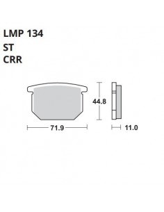 PASTILLA DE FRENO AP LMP 134 ST