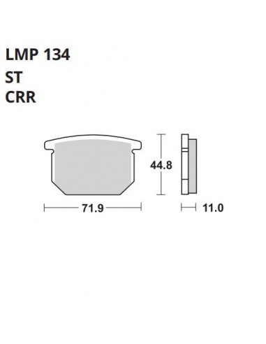 PASTILLA DE FRENO AP LMP 134 ST