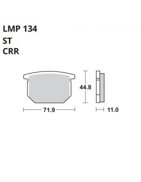 PASTILLA DE FRENO AP LMP 134 ST