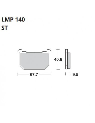 PASTILLA DE FRENO AP LMP 140 ST PASTILLA DE FRENO AP LMP 140 ST