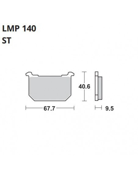 PASTILLA DE FRENO AP LMP 140 ST