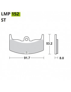 PASTILLA DE FRENO AP LMP 152 ST
