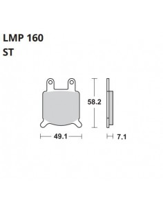 PASTILLA DE FRENO AP LMP 160 ST