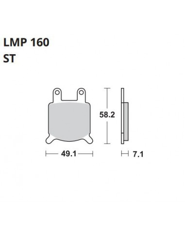 PASTILLA DE FRENO AP LMP 160 ST PASTILLA DE FRENO AP LMP 160 ST