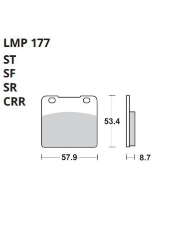 PASTILLA DE FRENO AP LMP 177 ST PASTILLA DE FRENO AP LMP 177 ST