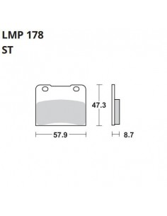 PASTILLA DE FRENO AP LMP 178 ST