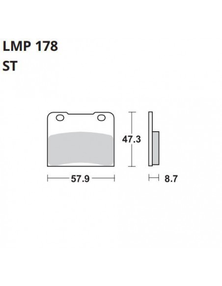 PASTILLA DE FRENO AP LMP 178 ST