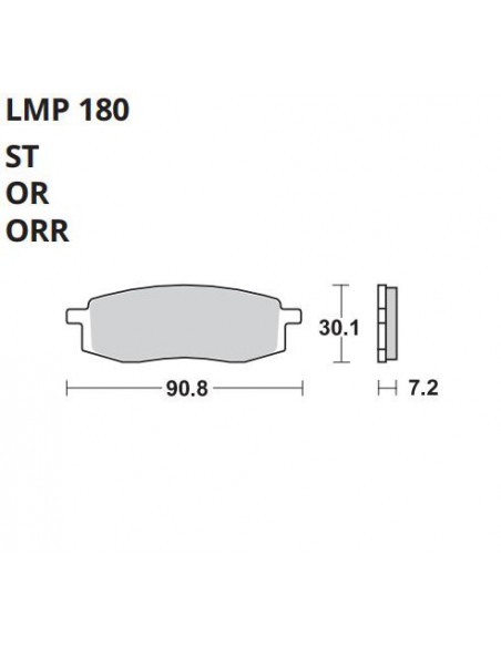 PASTILLA DE FRENO AP LMP 180 ST