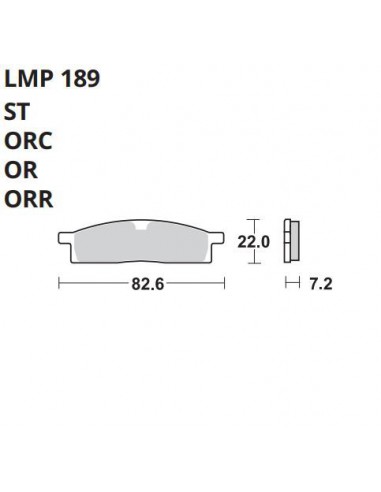 PASTILLA DE FRENO AP LMP 189 ST