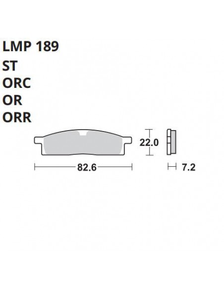 PASTILLA DE FRENO AP LMP 189 ST