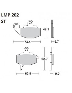 PASTILLA DE FRENO AP LMP 202 ST