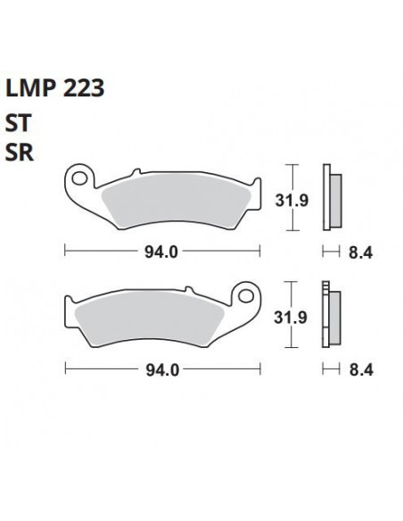 PASTILLA DE FRENO AP LMP 223 ST