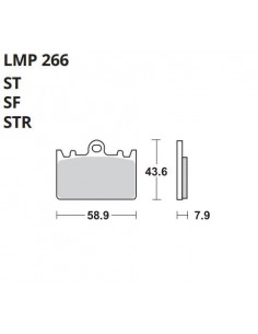 PASTILLA DE FRENO AP LMP 265 RR