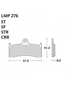 PASTILLA DE FRENO AP LMP 276 ST