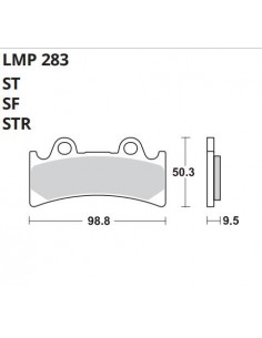 PASTILLA DE FRENO AP LMP 283 RR