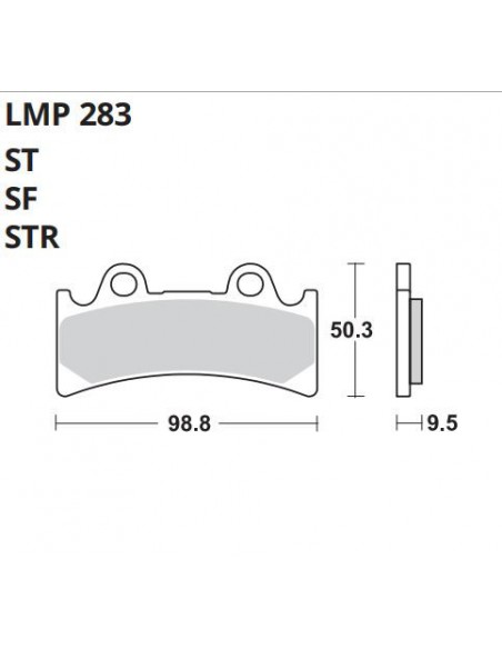PASTILLA DE FRENO AP LMP 283 RR