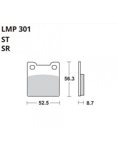PASTILLA DE FRENO AP LMP 301 SR