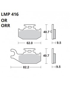 PASTILLA DE FRENO AP RACING 416 OR