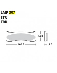 PASTILLA DE FRENO PARA PISTON AP RACING SERIE 6 PISTON 4466 4477