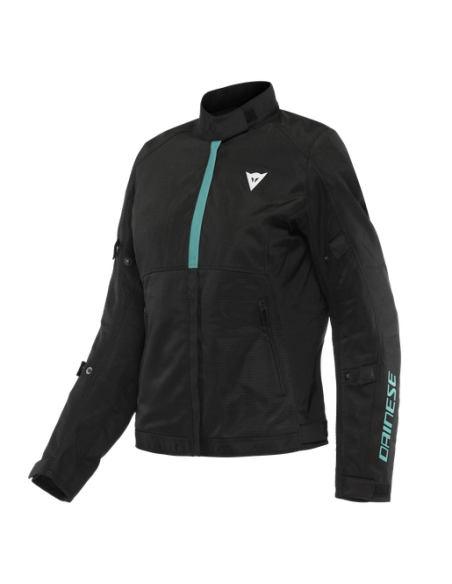 CAZADORA DAINESE RISOLUTA AIR TEX LADY BLACK ACQUA-GREEN