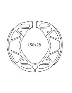 ZAPATAS TRASERA YAMAHA CYGNUS 125   X-ENTER 125   BWS 125