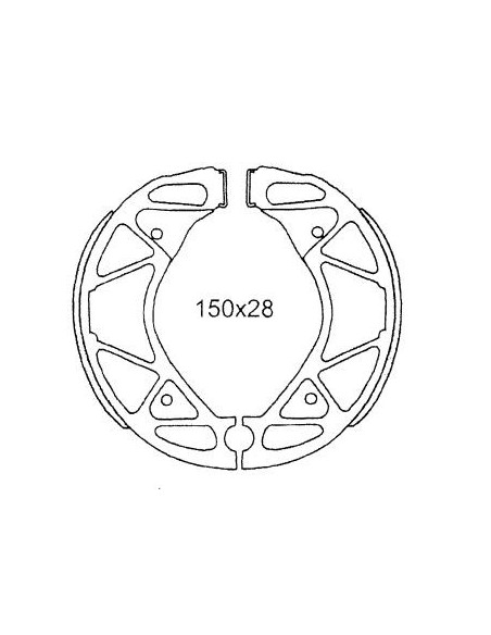 ZAPATAS TRASERA YAMAHA CYGNUS 125   X-ENTER 125   BWS 125