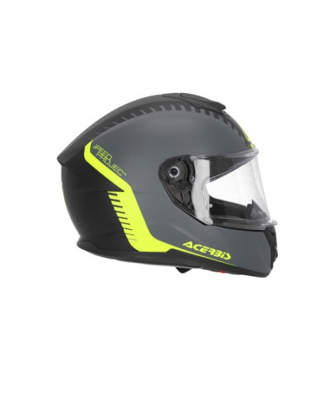 CASCO ACERBIS KRAPON GRIGIO/GIALLO