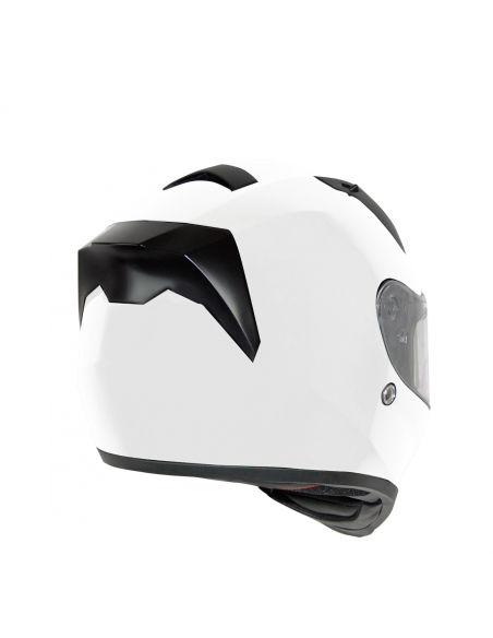 CASCO INTEGRAL BLANCO CON GAFA SOLAR MAS PINLOCK HOMOLOGACION 22.06