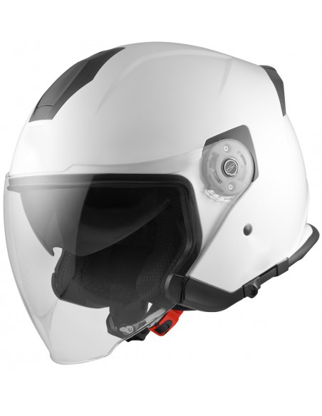 CASCO JET BLANCO CON GAFA SOLAR HOMOLOGACION 22.06