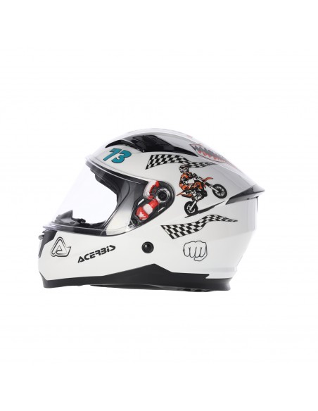CASCO ACERBIS CARLINO KID BLANCO