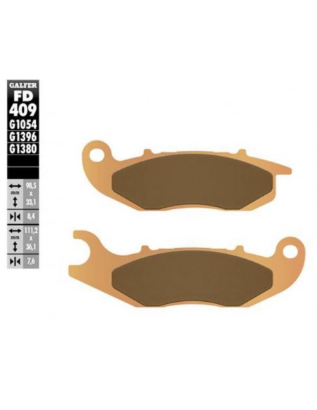 PASTILLA DE FRENO SINTERIZADA SCOOTER FD409G1380 PASTILLA DE FRENO SINTERIZADA SCOOTER FD409G1380