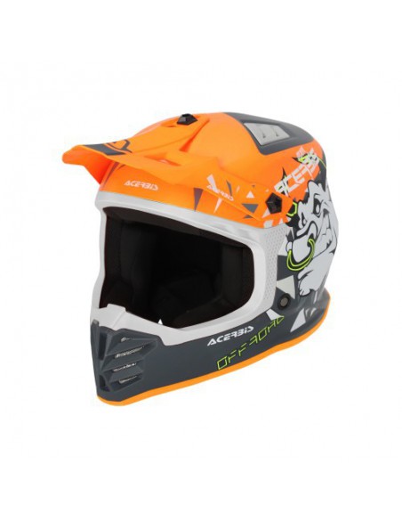CASCO ACERBIS PROFILE JUNIORL NARANJA GRIS