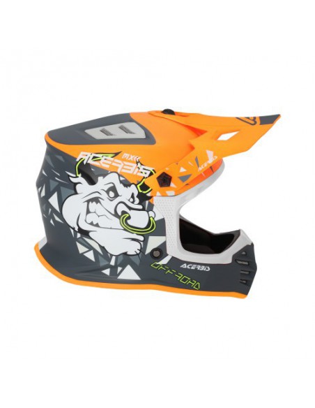 CASCO ACERBIS PROFILE JUNIORL NARANJA GRIS