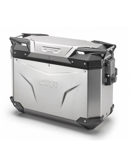 MALETA LATERAL IZQUIERDA GIVI TREKKER OUTBACK EVO 37L ALUMINIO NATURAL